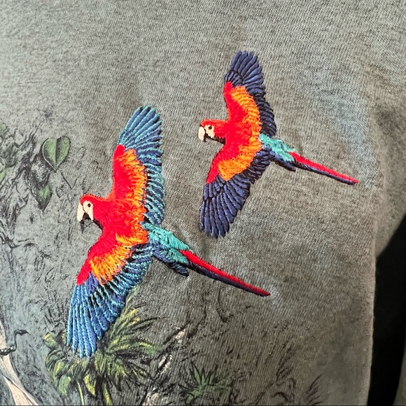 Vintage Tropicana Hotel Casino 1994 Habitat embroidered parrots NWT - Picture 5 of 8